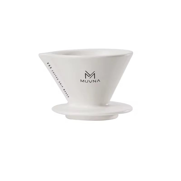 Muvna Ceramic Coffee Dripper White - 01