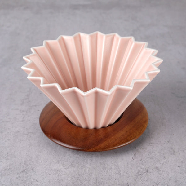 Origami Dripper with Wooden Stand - M size